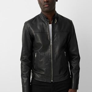 Minimalist Leather Jacket