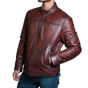 Slim Fit Leather Jacket