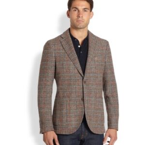 Plaid Wool Blazer